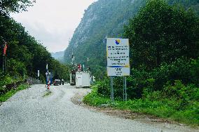 Hum/Scepan Polje border crossing Bosnia and Herzegovina - Montenegro, BIH-MNE