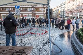 Heart for Vaclav Havel, Jungmann Square, Prague