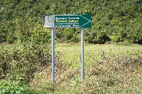 Hotova National Park, board direction, guide-post, signpost