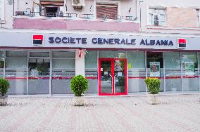 Korce (Korca) town, Societe Generale Albania bank