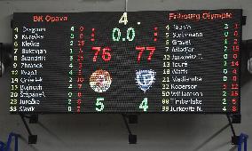 BK Opava - Fribourg, scoreboard