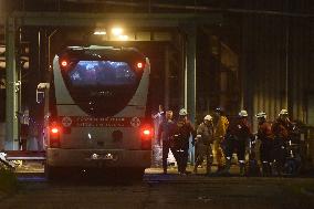 methane explosion in the Dul CSM coal mine, rescue work, mining rescuers