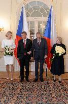 Monika Babisova, Andrej Babis, Milos Zeman, Ivana Zemanova