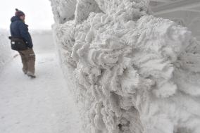 Valaska panoramic trail, skywalk, snow