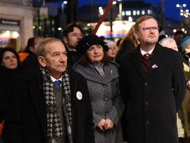 Wenceslas Square, 50th anniversary of Palach's death