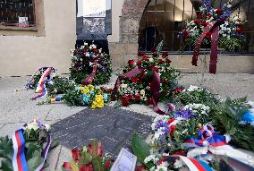 50th anniversary of Palach's death, Charles University, commemorative plaque