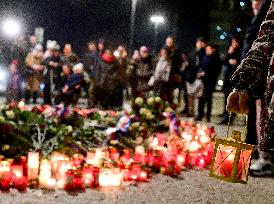 50th anniversary of Palach's death, Wenceslas Square, piety, candles