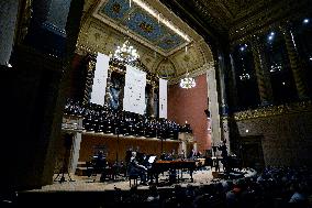 a concert in honour of Jan Palach, Poselstvi (Message) composition by Jan Hanus
