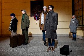 theatre performance performing six Holocaust stories from Memory of Nation collection