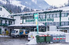 Schladming Brewery, Brauerei Schladming, Schladminger Beer, winter, snow