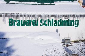 Schladming Brewery, Brauerei Schladming, Schladminger Beer, winter, snow