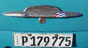 Life style in Havana, old car, veteran