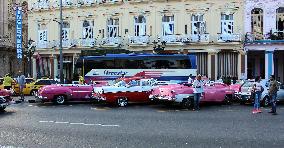 Life style in Havana, old car, veteran