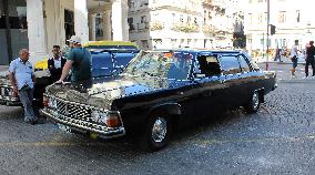 Life style in Havana, old car, veteran