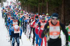 Jizerska 50km ski race, cross country skiing