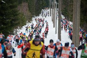 Jizerska 50km ski race, cross country skiing