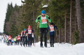 Jizerska 50km ski race, cross country skiing