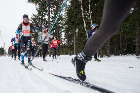 Jizerska 50km ski race, cross country skiing