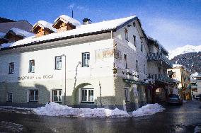 Gasthof zum Bock, pub, restaurant, Schladming, winter, snow