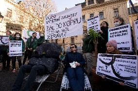 Friends of the Earth (Hnuti Duha) organisation meeting, protest, happening