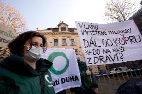 Friends of the Earth (Hnuti Duha) organisation meeting, protest, happening