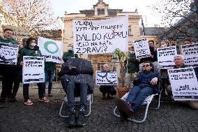 Friends of the Earth (Hnuti Duha) organisation meeting, protest, happening