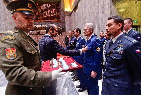 Czech Army, lineup and awarding of Czech soldiers