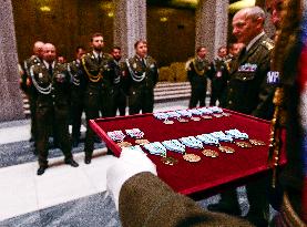 Czech Army, lineup and awarding of Czech soldiers