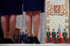 Czech Army, lineup and awarding of Czech soldiers