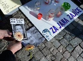 meeting in memory of student Jan Zajic
