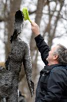 Anti-Stalin happening, Memorial to the victims of Communism in Prague