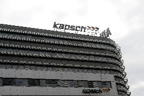 Seat of the Kapsch company in Prague, logo