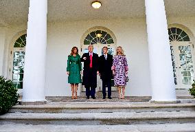 Melania Trump, Donald Trump, Andrej Babis, Monika Babisova