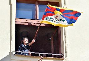 Tibetan flag, Tibetan Uprising Day
