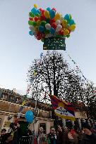 rally commemorating 60 years since the Tibetan uprising against the Chinese occupation