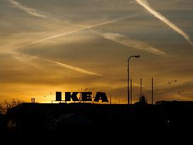 IKEA, logo, sunrise