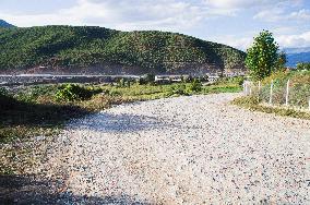 unpaved road Librazhd-Cerenec