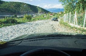 unpaved road Librazhd-Cerenec