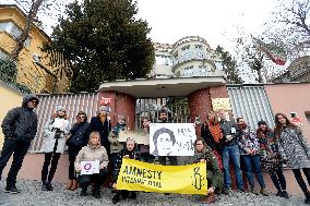 rally in support of Iranian lawyer Nasrin Sotoudeh in Prague