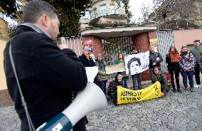 rally in support of Iranian lawyer Nasrin Sotoudeh in Prague