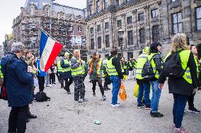 Yellow Vests protests in Amsterdam