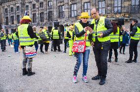 Yellow Vests protests in Amsterdam