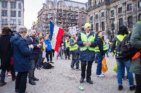 Yellow Vests protests in Amsterdam