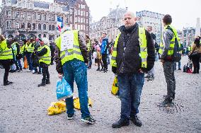 Yellow Vests protests in Amsterdam