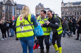 Yellow Vests protests in Amsterdam