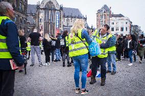 Yellow Vests protests in Amsterdam