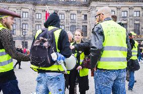 Yellow Vests protests in Amsterdam