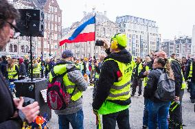 Yellow Vests protests in Amsterdam