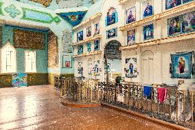 Chernobyl zone, restricted territory, Russian Orthodox church of St. Michael in village Krasne