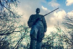Chernobyl zone, restricted territory, village Krasne